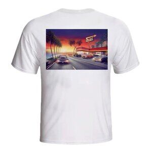 (NWOT) In-N-Out Burger California® 2025 Beach Cruise Cotton Crew Shirt (White)